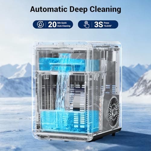 Nugget Ice Maker, 44lbs/24h Ice Makers Countertop, Soft Ice Ready in 5-10Mins Nugget Ice Maker Countertop, Self-Cleaning Pellet Ice Maker for Home, Kitchen, Office, Party — view 3