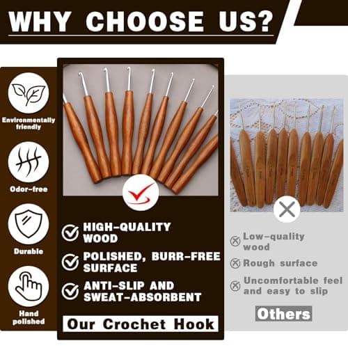 Nitlak 2 Pcs Crochet Hook, Ergonomic Crochet Needles for Arthritic Hands — view 3