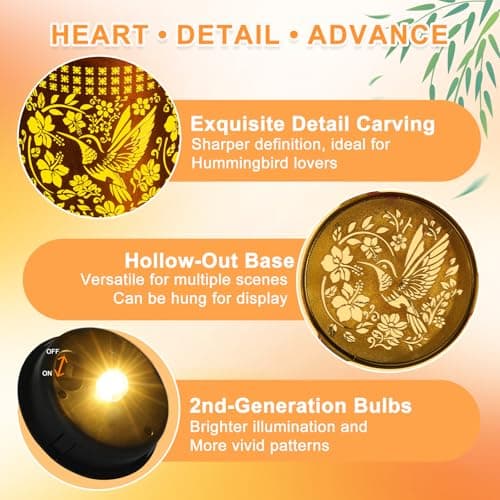 ZKLiLi Solar Lanterns Outdoor Waterproof Hummingbird Garden Decor Gifts for Women Mom Grandma Hanging Solar Lights Metal Solar Decoration Outside for Yard, Patio, Backyard, Porch
