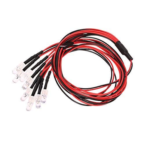 8 LED Light Kit White Red Yellow for 1/10 1/8 Traxxas Redcat RC4WD Tamiya RC Car — view 2