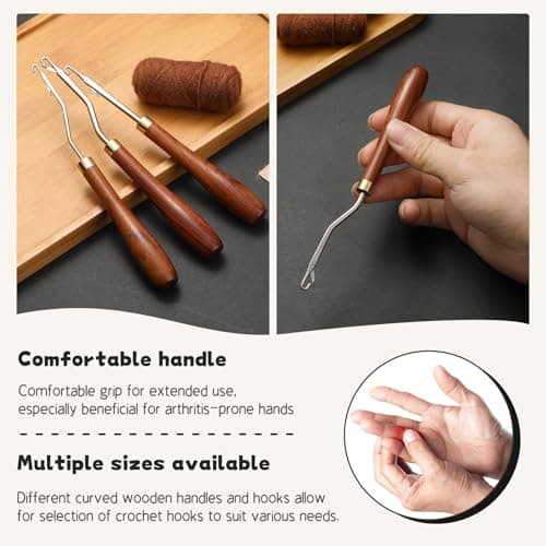 Giwrmu Latch Hook Tool, Small Bent Latch Hooks, Rug Hook (Type 2) — view 5