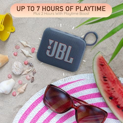 JBL Go 4 Portable Bluetooth Wireless Speaker, IP67 Waterproof and Dustproof Built-in Battery - Red -Comprehensive Ultimate Performance Cloth Solution for Your On-the-Go Sound Experience — view 4