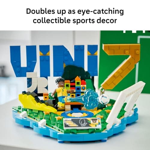 LEGO Editions Vini Jr. – Soccer Highlights - Building Set for Boys & Girls, Ages 10+ - Collectible Soccer Gift W/Plaque - Kids Bedroom or Shelf Decor - 43027 — view 5
