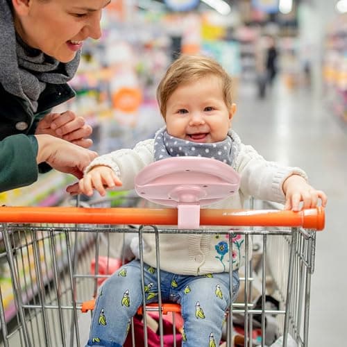 Accmor Stroller Steering Wheel Toy, Simulated Steering Wheel for Stroller Shopping Carts Cart Universal Detachable Pretend Driving Funny Toy Attachment — view 4