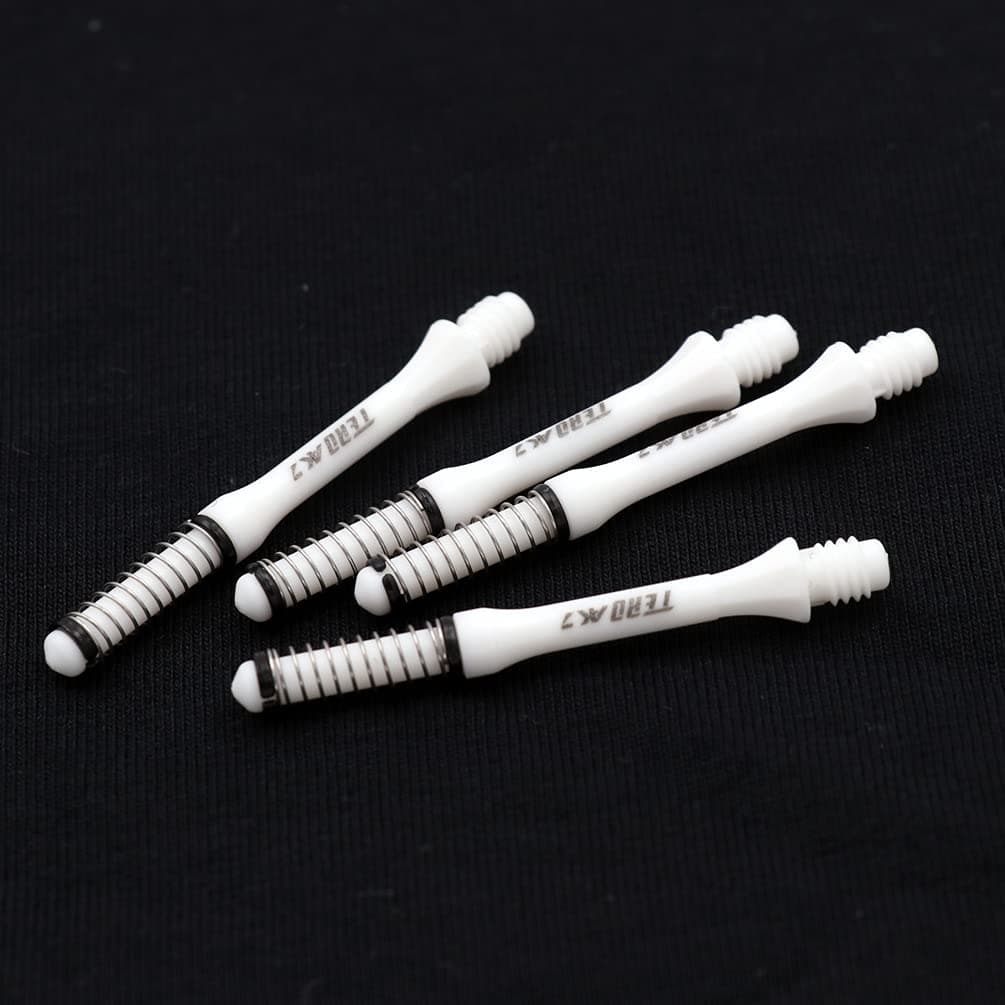 CUESOUL TERO AK7 Flechas de Dardos Telescopio de Resorte Incorporado para Flechas de Punta de Acero y Flechas de Punta Suave, Juego de 4 Piezas