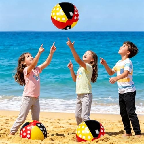 SCIONE 12 Pack 12 Inch Inflatable Beach Balls for Kids Birthday Party Favors for Summer Pool Novelty Water Beachball Game Toys for Boy Girl Gifts Class Party Decor — view 4
