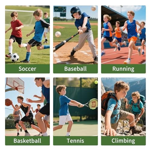 Meudid Youth Grip Soccer Socks with Cross - Anti-Slip Grips Kids Socks with Bible for US 5-10 — view 5