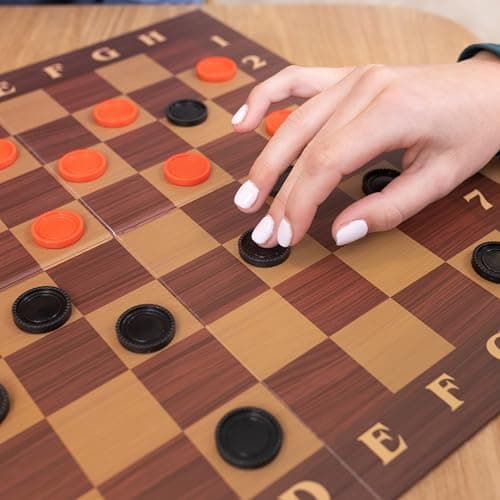 Elbow Room Games 3-in-1 Game Set, Chess, Checkers & Tic Tac Toe with Reversible Board and Instructions, Classic Strategy Fun for All Ages, 2+ Players — view 4