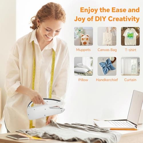 Bearfire Handheld Sewing Machine Heavy Duty & Portable, 2-Speed Mini Sewing Machine with Sewing Kit & Storage Bag for Beginners, Adults, DIY, Home, Travel, Quick Clothing Repairs — view 4