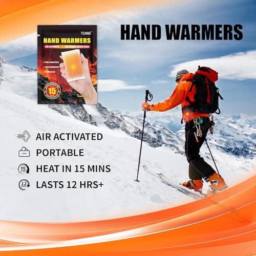 20 Pack Hand Warmers Disposable - Up to 15 Hours of Heat - Super Long Lasting Air Activated Warmers, All Natural & Portable for Body, Hands & Toes - Odorless Hot Warmer Gifts for Winter Work — view 3