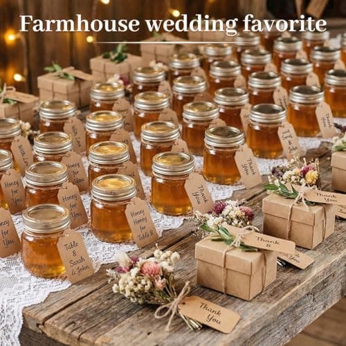 SallyFashion 100pcs Gift Tags with String Attached, 1.7 x 2.8 inch Kraft Paper Hang Tags for Clothes DIY Crafts Wedding Holiday (Brown) — view 3