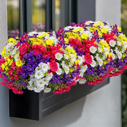 AXYLEX Artificial Morning Glory Outdoor, 16 Bundles Fake Flowers — view 3