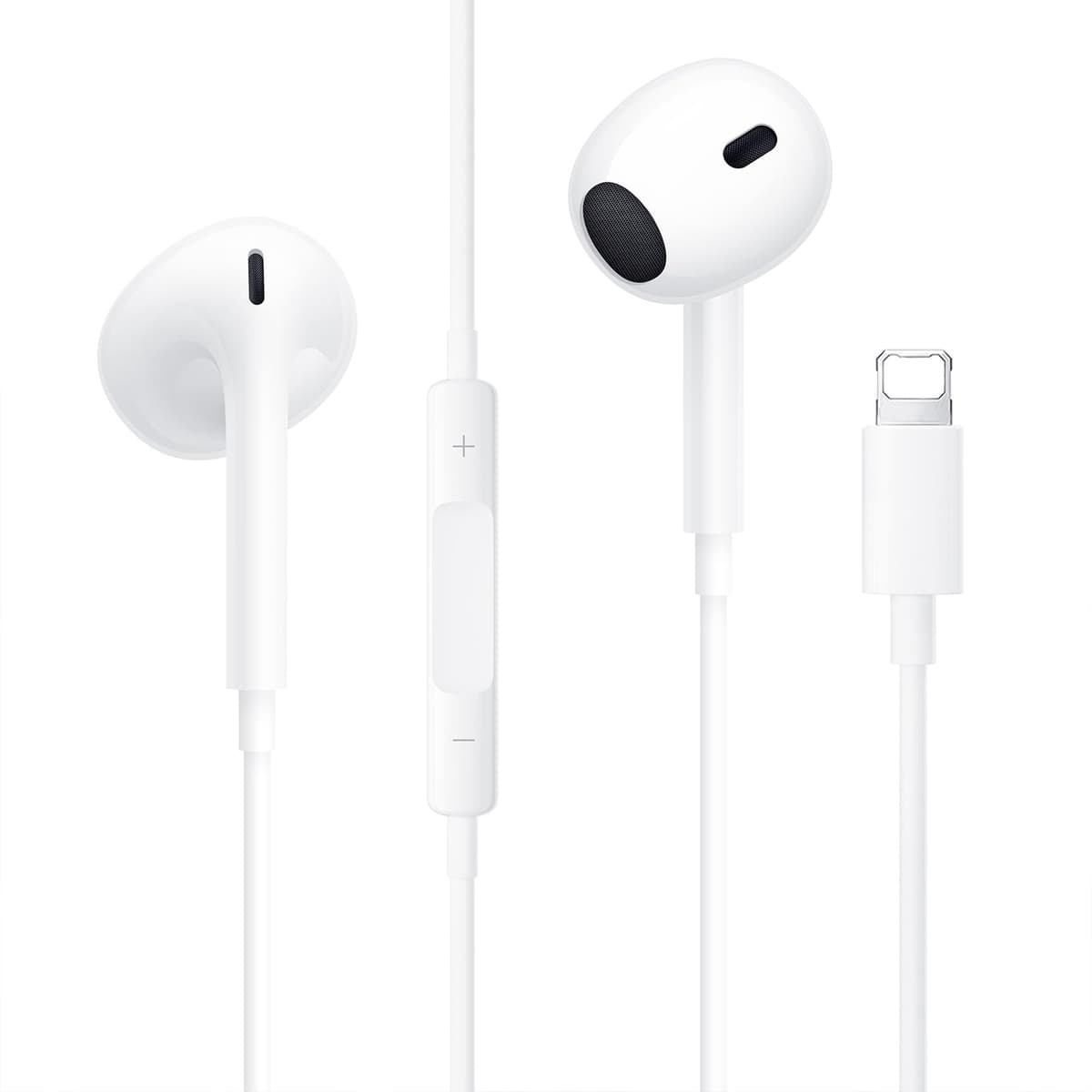 Auriculares In Ear para iPhone,Cascos con Aislamiento de Ruido Soporte Control de Volumen de Llamadas,Compatible con iPhone 14/14 Pro/13/13 Pro/12/11 Pro/7/8 Plus/XS/XR/X Soporta Todo el Sistema iOS