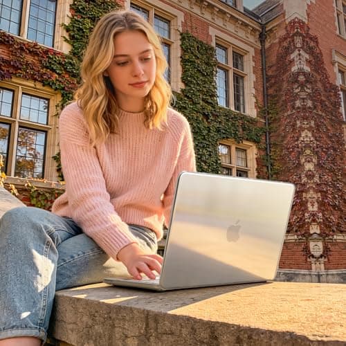 EooCoo Case Compatible with MacBook Neo 13 inch 2026 Model A3404 with A18 Pro chip, Crystal Lightweight Hard Shell Scratch Resistant Protective Cover, Clear
