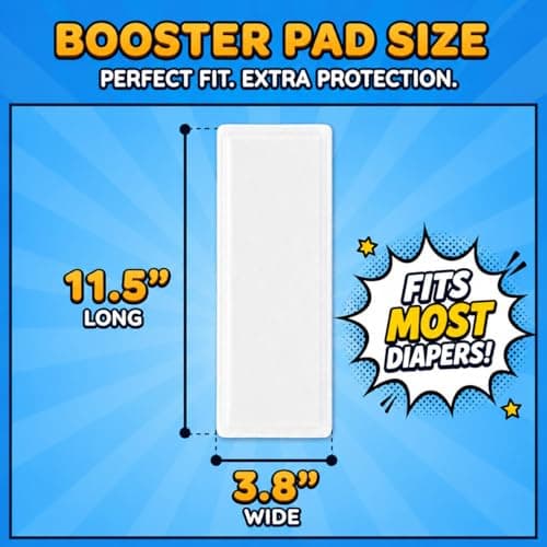 Eli with Love Super Sleepers Baby Diaper Booster Pads - 30 Pads - Overnight Leak Protection - Absorbent Diaper Inserts for Extra Dryness, Liners for Babies & Toddlers, Reduce Night Changes - 1 Pack