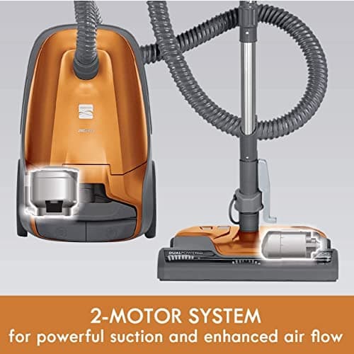 Kenmore 81214 200 Series Pet Friendly Lightweight Bagged Canister Vacuum with HEPA, 2 Motor System, and 3 Cleaning Tools-Orange — view 5
