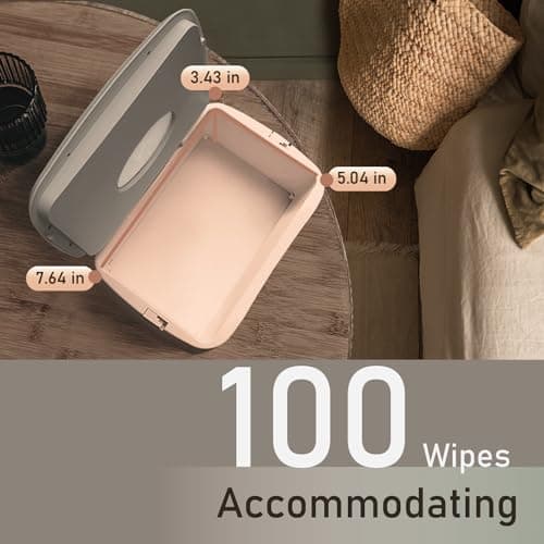 Baby Wet Wipe Warmer, Dispenser, Holder and Case - Easy Press On/Off Switch, Only Available at Amazon — view 2