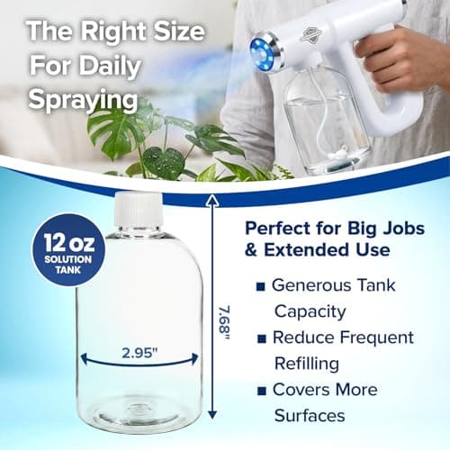 Replacement Spray Bottles for Nano Spray Gun, Universal Fit, 3 Pack, 12 oz — view 3