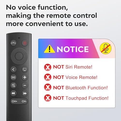 Replacement Remote Control for Apple TV 4K/HD(NOT Siri & Voice Control) 1-Year Warranty — view 3
