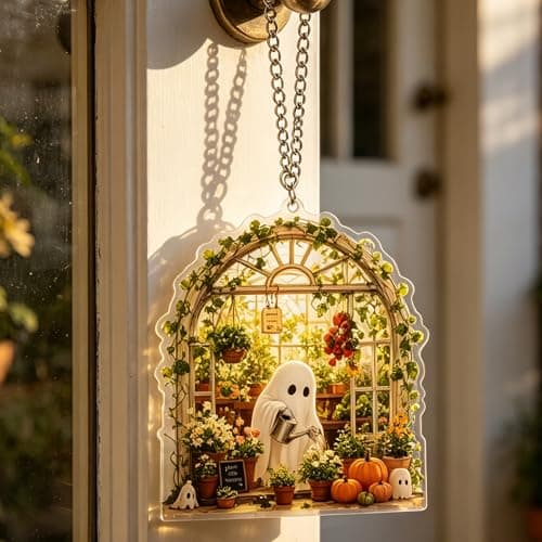 Halloween Window Decorations Cute Halloween Decor Suncatcher Boo Baskets — view 2