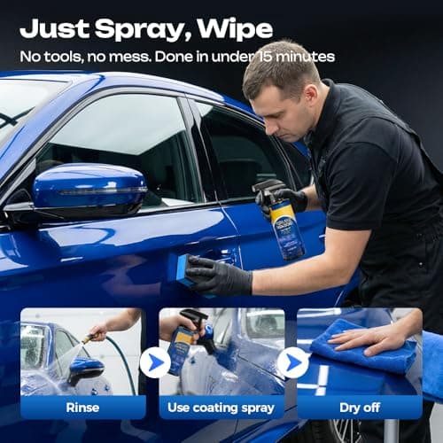 Quick Effect Car Coating Spray, Waterless Wash & Polish, Car Coating Spray for Shine & Protection, Quick Acting Paint Protection and Glass Cleaner (1pcs) — view 2