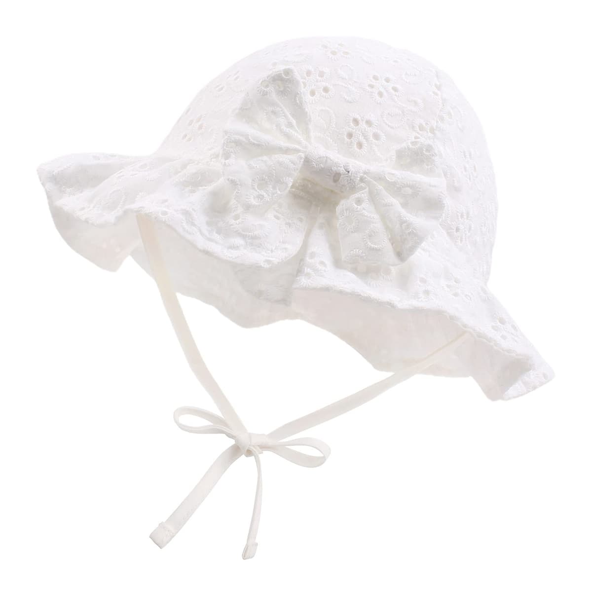 XIAOHAWANG Baby Girl Sun Hat Embroidered Flowers Toddler Bucket Hats Summer Cap for Infant Girls