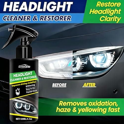 CYTITZHN Headlight Restoration Spray – Instant Oxidation, Yellowing & Stain Removal, Restores Cloudy Headlamps to Like New, Portable Cleaner for All Cars – 120ml/4.01oz — view 2