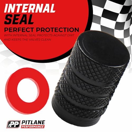 Tire Valve Stem Caps Set of 8 Laser-Engraved Aluminum Car Tire Caps — view 3