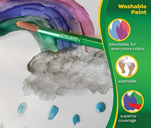 Crayola Washable Paint, Orange, 16oz — view 3