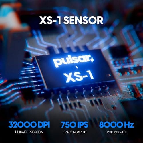 Pulsar Gaming Gears X3 Size Mini Wireless Gaming Mouse, Hybrid Ergonomic, Lightweight 55g, XS-1 Flagship Sensor 32K DPI, Optical Switch, 8K Polling Ready, White