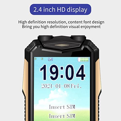 VBESTLIFE Unlocked Senior Cell Phone, 2G Big Buttons Dual SIM Elderly Phone, Mobile with 4800mAh Battery, Flashlight, MP3, Alarm, Camera