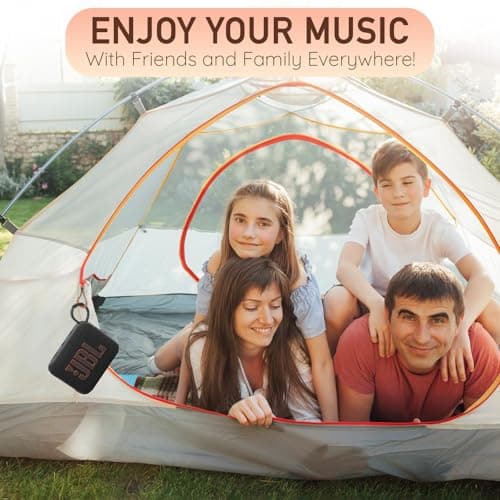 JBL Go 4 Portable Bluetooth Wireless Speaker, IP67 Waterproof and Dustproof Built-in Battery - Red -Comprehensive Ultimate Performance Cloth Solution for Your On-the-Go Sound Experience — view 5