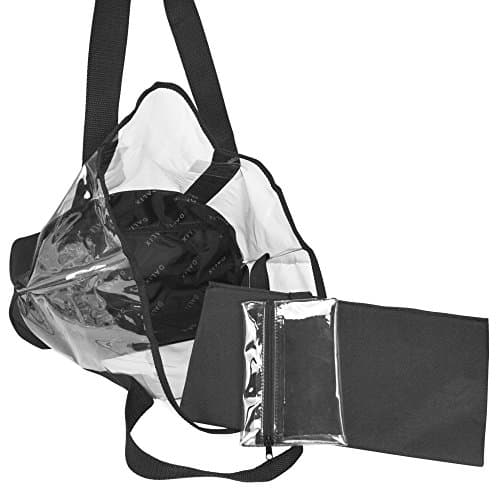 DALIX 20" Large Clear Tote Bag with Small Pouch — view 4