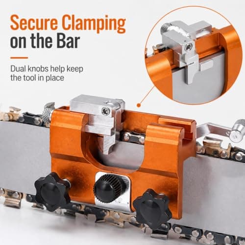 2026 New Klampero Chain Sharpener, Chain Saw Sharpener Tool, Portable Hand Crank Chainsaw Chain Sharpener Set, Portable Household Hardware Tool, for Chain Sharpening — view 4