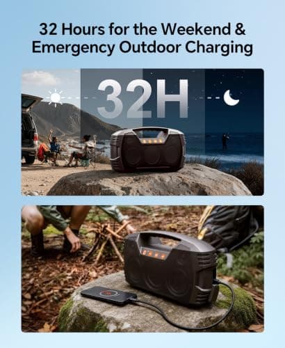 IPX7 Waterproof Outdoor Bluetooth Speaker, Wireless, 90W(Peak), 32H Playtime, Floating Design, Deep Bass & Loud Stereo Sound, Portable with Handle, Rugged for Pool, Beach, Kayaking, Hiking, Dark Brown — view 3