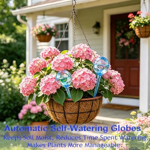 MOONSOUND Small Plant Watering Globes, 6pcs Plastic Plant Watering Devices, Plant Waterer Self Watering Bulbs for Indoor Outdoor Plants — view 4