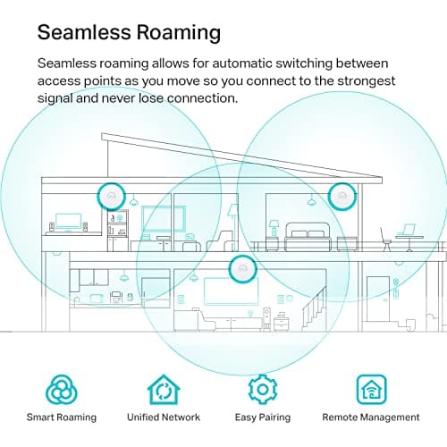 TP-Link EAP610 Omada Business WiFi 6 AX1800 Wireless Gigabit Access Point - Support Mesh, OFDMA, Seamless Roaming & MU-MIMO, SDN Integrated, Cloud Access & Omada App, PoE+ Powered, White, Dual-Band — view 4