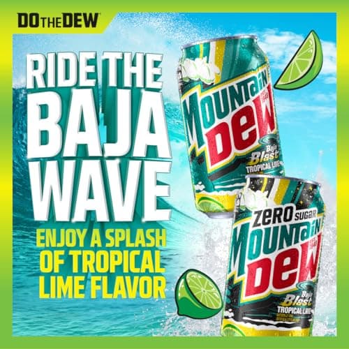 Mountain Dew, Baja Cabo Citrus Zero Sugar 12 Fl Oz Cans (Pack of 12) — view 5