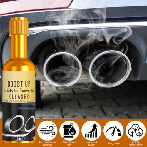 2Pcs Upgraded Catalytic Converter Cleaner, Catalytic Converter Cleaner Kit, Fuel System Treatment Oil Additive, Auto Parts Engine Cleaner, Exhaust System Pipe Carbon Removal Cleaner