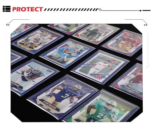 Top Loader Sleeves 1000 Pack, Resealable Team Bags for 35-75PT Rigid Top Loader Card Holders - Penny Sleeves for 3"X4" Top Loaders Trading Card