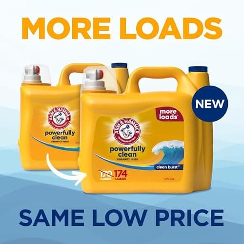 ARM & HAMMER Liquid Laundry Detergent, Clean Burst Fresh, 174 fl oz, 174 Loads — view 2