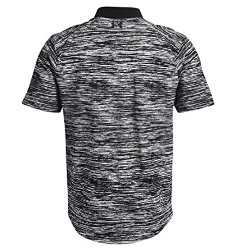 Under Armour Men's UA Iso-Chill ABE Twist Polo Shirt Top 1370664 (Medium, White/Black-100)