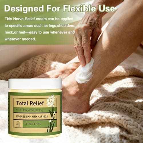 Total Relief Gentle Magnesium Cream with MSM and Arnica, Fast-Absorbing, for Comfortable Nerves and Daily Comfort, 4 Fl Oz — view 3