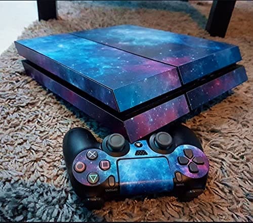 Decal Skin for Ps4, Whole Body Vinyl Sticker Cover for PlayStation 4 Console and Controller (Include 4pcs Light Bar Stickers) (PS4, Blue Sky)
