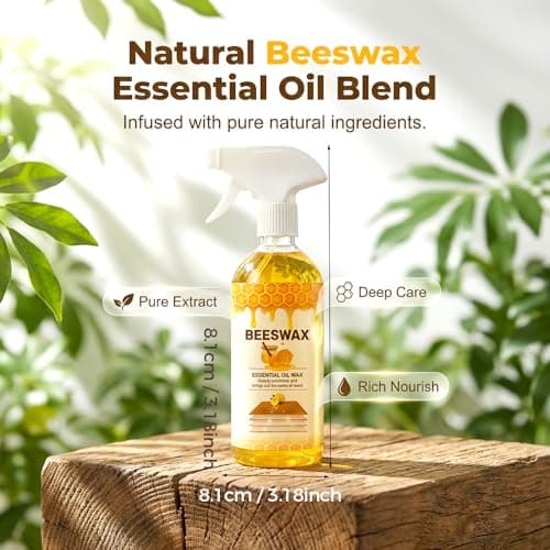 XieJY Beeswax Wood Polish Spray, 2026 New Bee S Wax Furniture Polish and Cleaner Natural Wood Polish Spray for Living Rooms,Kitchens,Wood Furniture Floors (1) — view 5