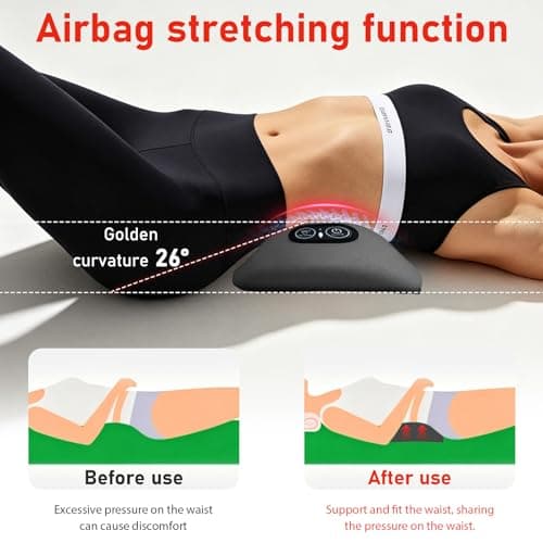2026 Upgraded 3 in 1 Back Therapy, Triple Fusion Back Massager, Smooth Spine Triple Fusion Back Massager, Three-Speed Constant Temperature Hot Compress, for Neck, Shoulders and Back Suitable (Gray)