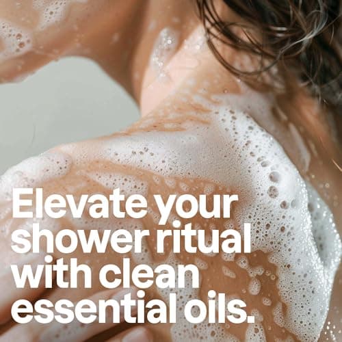 ATTITUDE Body Wash with Essential Oils, Moisturizing Shower Gel, Gentle Daily Cleanser, EWG Verified, Vegan Clean Beauty Skin Care, Sage & Rosemary, 444 mL