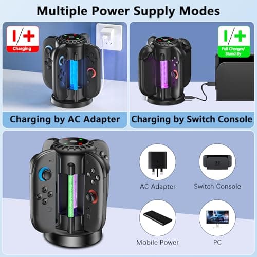 Charging Dock for Nintendo Switch 2 Joycon(2025), Switch 2 Charger Station — view 3