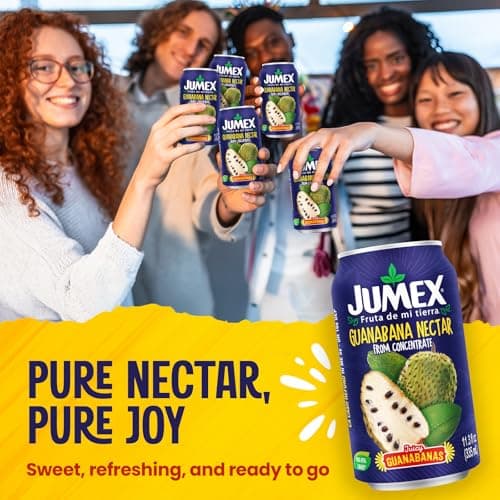Jumex Soursop Juice Nectar - Made with Guanabana Fruit Puree - Guanabana Juice Concentrate for Tropical Fruit Smoothie Mix, Cocktail Mixers & Kids Drinks & Beverages - 11.3oz, 1 Pack Canned Drink — view 2
