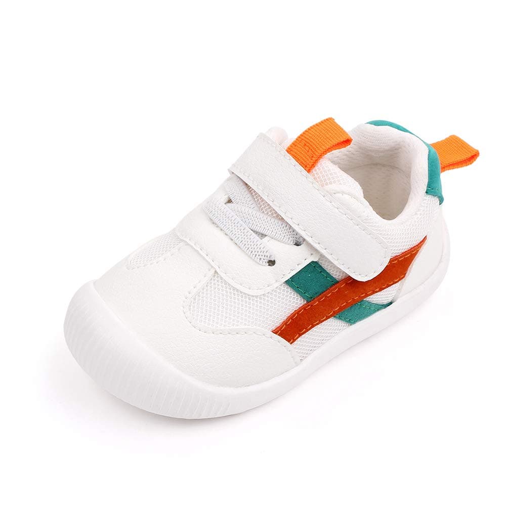 MK MATT KEELY Baby Boys Girls First Walking Shoes Toddler Anti-Slip Soft PU Leather Prewalker Sneakers